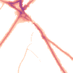 Night-time road noise heatmap for CR8 2EA