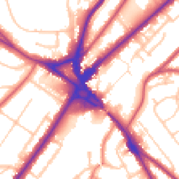 Daytime road noise heatmap for CR8 2HA