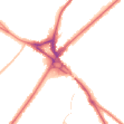 Night-time road noise heatmap for CR8 2HA