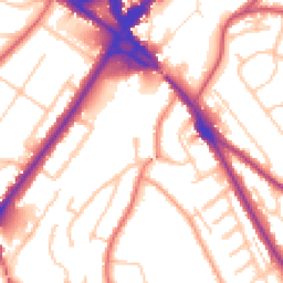 Daytime road noise heatmap for CR8 2HH