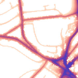 Daytime road noise heatmap for CR8 2JA