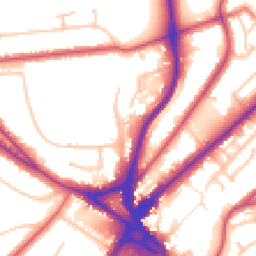 Daytime road noise heatmap for CR8 2JH