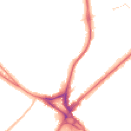 Night-time road noise heatmap for CR8 2JH