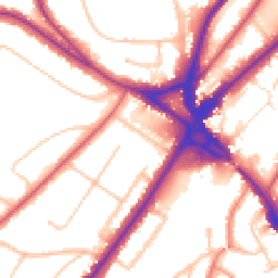 Daytime road noise heatmap for CR8 3AF