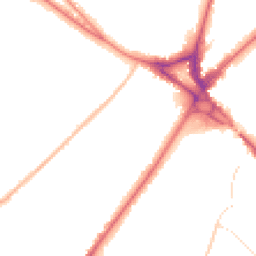 Night-time road noise heatmap for CR8 3AR