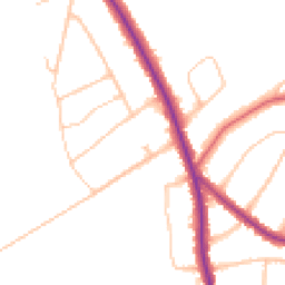 Daytime road noise heatmap for CR8 3HN