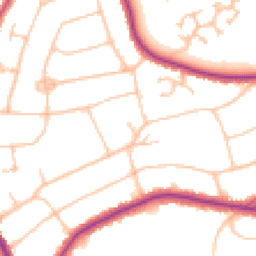Daytime road noise heatmap for CR8 3JD