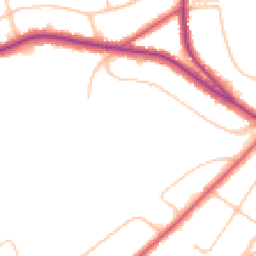 Daytime road noise heatmap for CR8 3LF