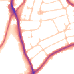 Daytime road noise heatmap for CR8 3PH