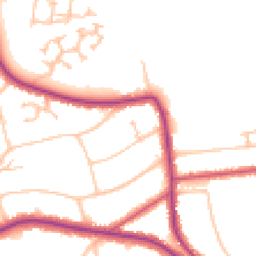 Daytime road noise heatmap for CR8 3QX