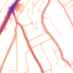 Daytime road noise heatmap for CR8 4DR