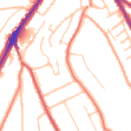 Daytime road noise heatmap for CR8 4DU