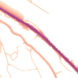 Daytime road noise heatmap for CR8 5AH