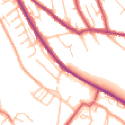 Daytime road noise heatmap for CR8 5AL
