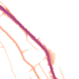 Daytime road noise heatmap for CR8 5BB