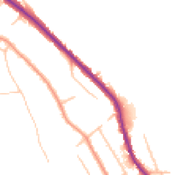 Daytime road noise heatmap for CR8 5BS