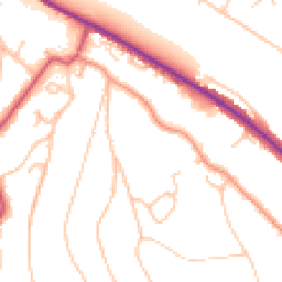Daytime road noise heatmap for CR8 5DW