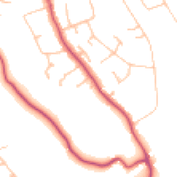 Daytime road noise heatmap for CR8 5HF