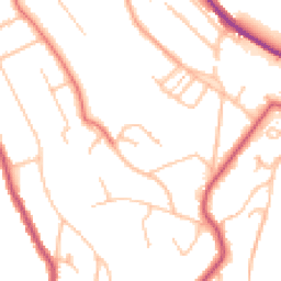 Daytime road noise heatmap for CR8 5LZ