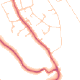 Daytime road noise heatmap for CR8 5PD