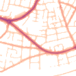 Daytime road noise heatmap for CT11 0DL