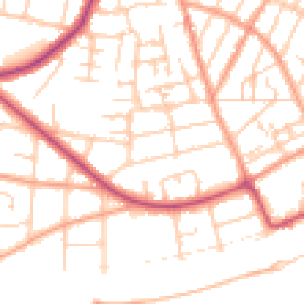 Daytime road noise heatmap for CT11 0EF