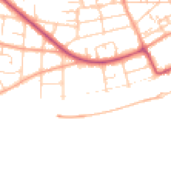 Daytime road noise heatmap for CT11 0GF