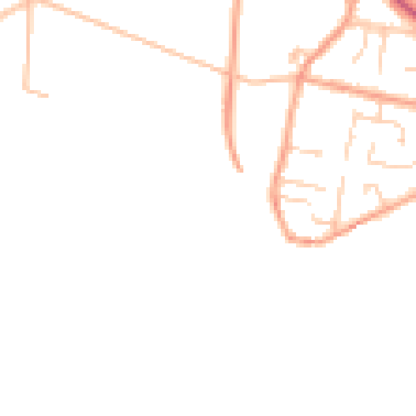 Daytime road noise heatmap for CT11 0NH