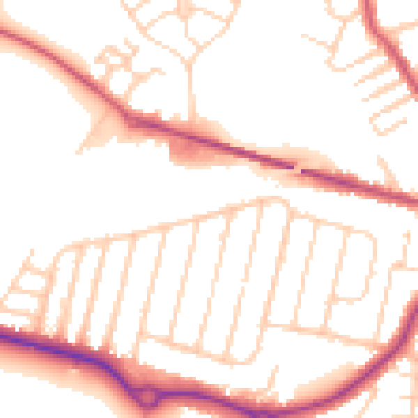 Daytime road noise heatmap for CT11 0PF