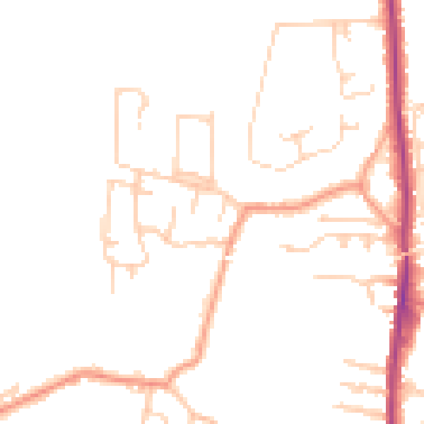 Daytime road noise heatmap for CT11 7DE