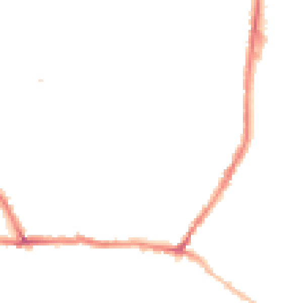 Night-time road noise heatmap for CT11 7LP