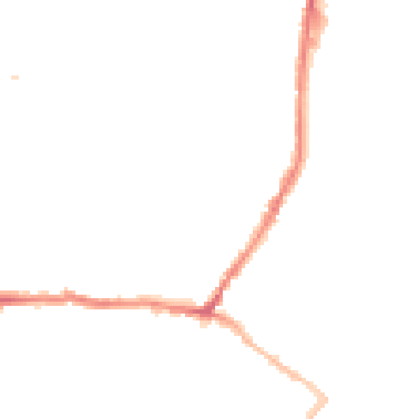 Night-time road noise heatmap for CT11 7LS