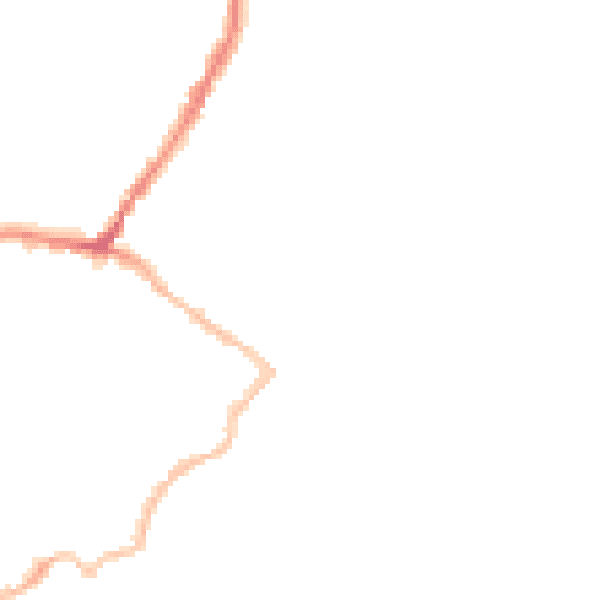 Night-time road noise heatmap for CT11 8DR