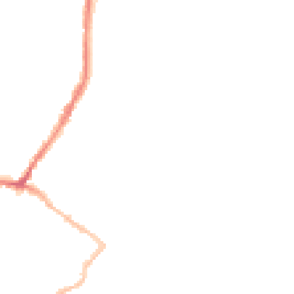 Night-time road noise heatmap for CT11 8ED
