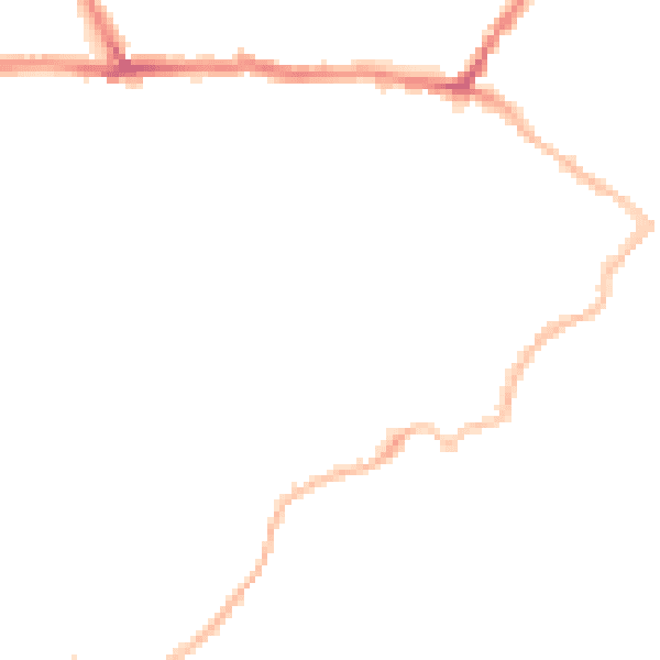 Night-time road noise heatmap for CT11 8NG