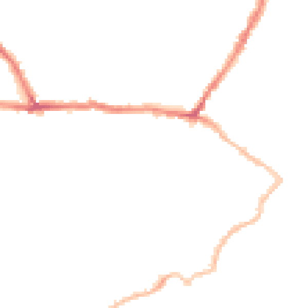 Night-time road noise heatmap for CT11 8QL