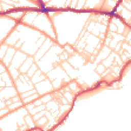 Daytime road noise heatmap for CT11 9AU
