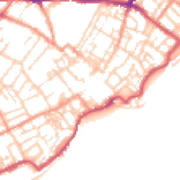 Daytime road noise heatmap for CT11 9DR