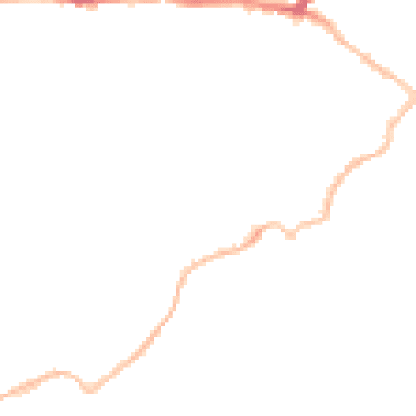 Night-time road noise heatmap for CT11 9DR