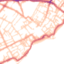 Daytime road noise heatmap for CT11 9ED