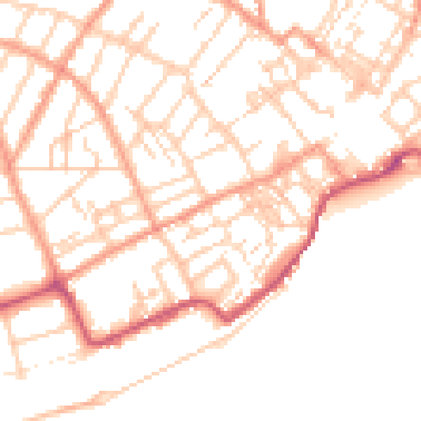 Daytime road noise heatmap for CT11 9JN