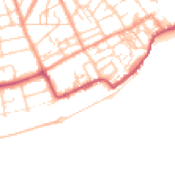 Daytime road noise heatmap for CT11 9PN