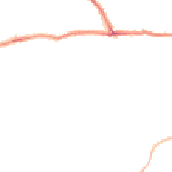 Night-time road noise heatmap for CT11 9SJ