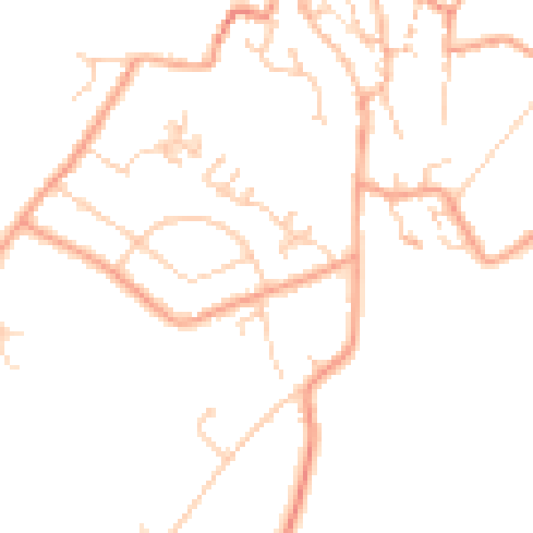 Daytime road noise heatmap for CT13 0AN