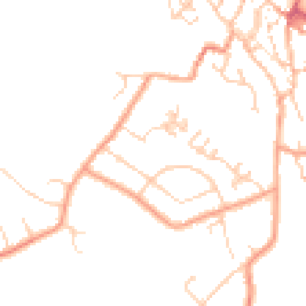 Daytime road noise heatmap for CT13 0AQ