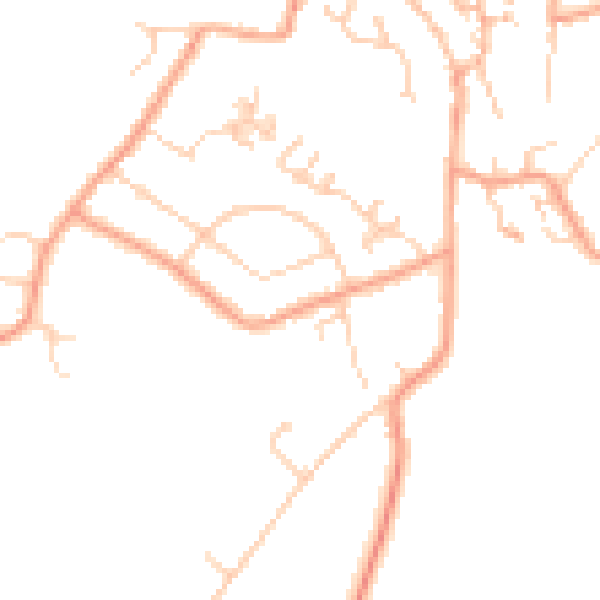 Daytime road noise heatmap for CT13 0AS