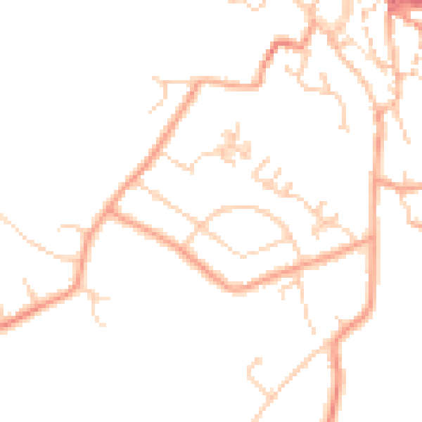 Daytime road noise heatmap for CT13 0AT