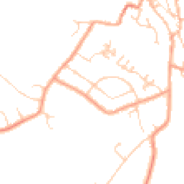 Daytime road noise heatmap for CT13 0AX