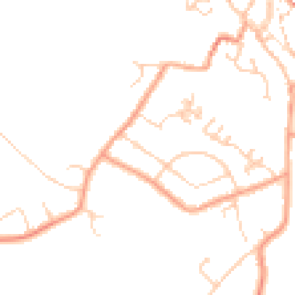 Daytime road noise heatmap for CT13 0AY