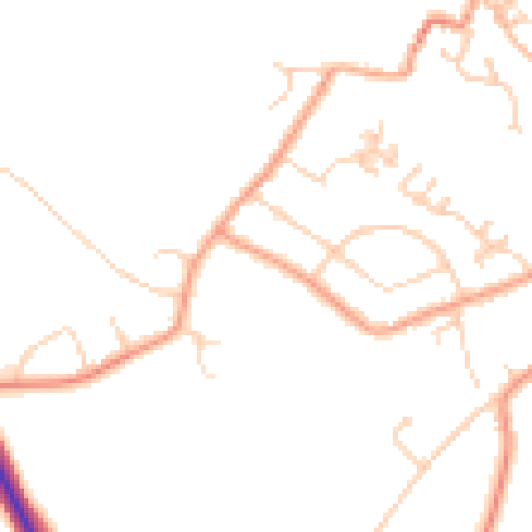 Daytime road noise heatmap for CT13 0BG